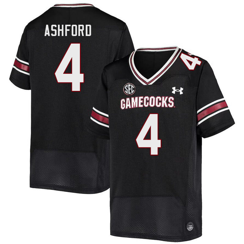 Men #4 Robby Ashford South Carolina Gamecocks College Football Jerseys Stitched-Black